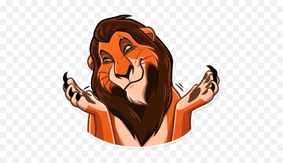 Sticker Simba Emoji,Shrug Emoji Png