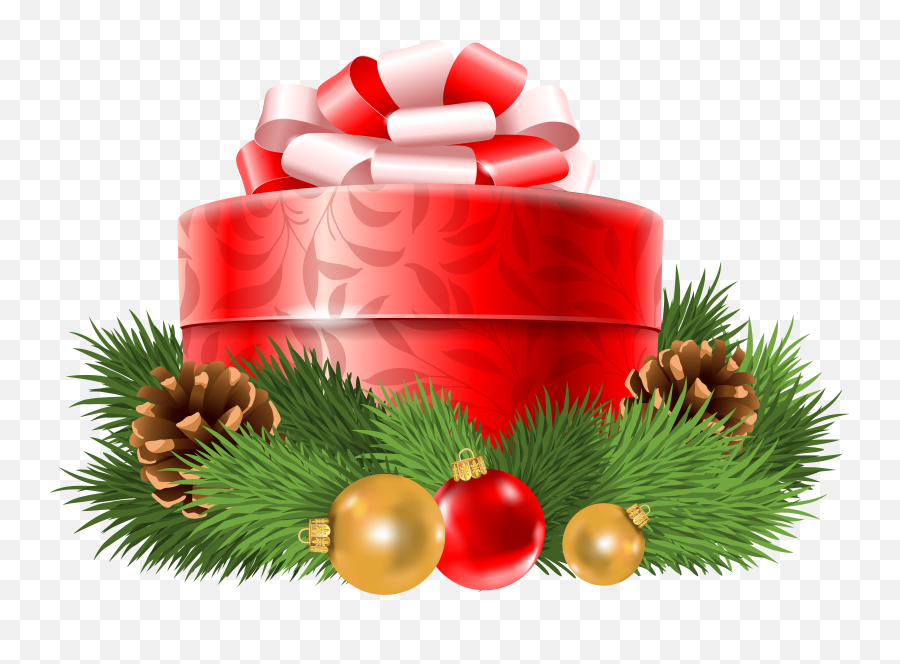 Transparent Christmas Red Gift Decor Png 1309897 - Png Tag Natal Png Emoji,Gifts Clipart