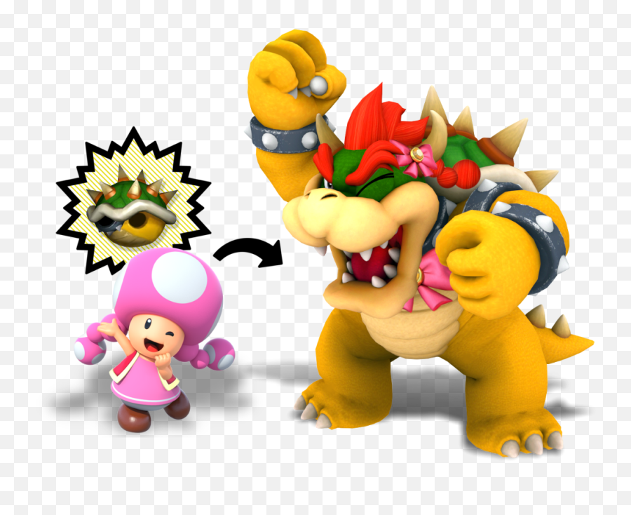 Toadette - Mario Bros Personajes Bowser Emoji,Bowsette Png