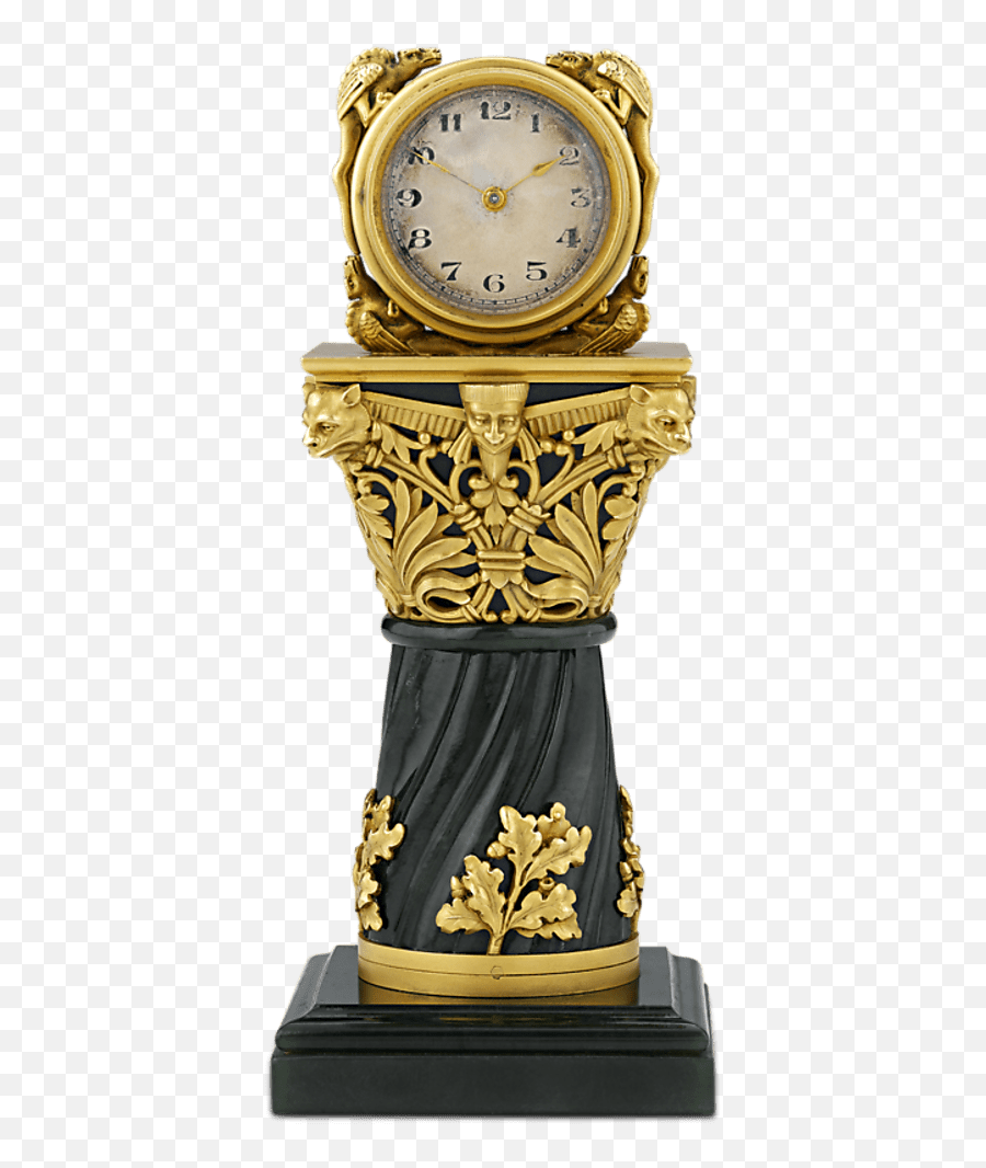 Paul Frey Miniature Gold And Jade Clock Emoji,Aesthetic Clock Logo