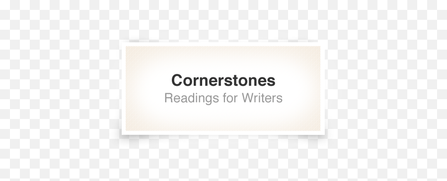Readings For Writers - Dot Emoji,Cornerstones Logo