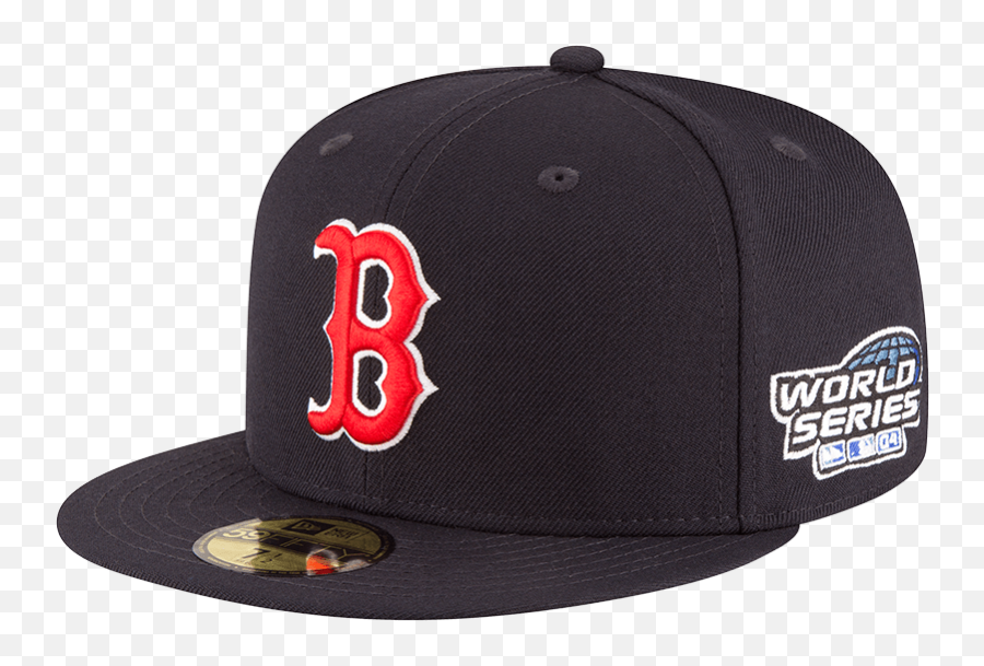 Boston Red Sox New Era 2004 World Series Patch Wool 59fifty Fitted Hat Navy Emoji,Red Sox Logo Png