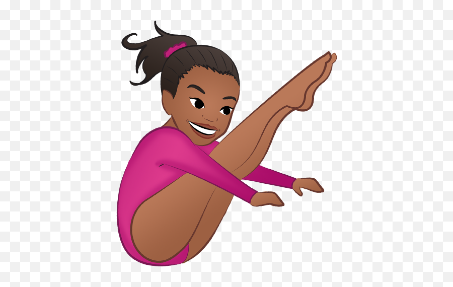 Download Gymnastics Clipart Emoji - Gabby Douglas Emoji,Gymnastics Clipart