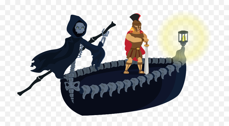Achilles Clipart River Styx Png - Fictional Character Emoji,River Clipart