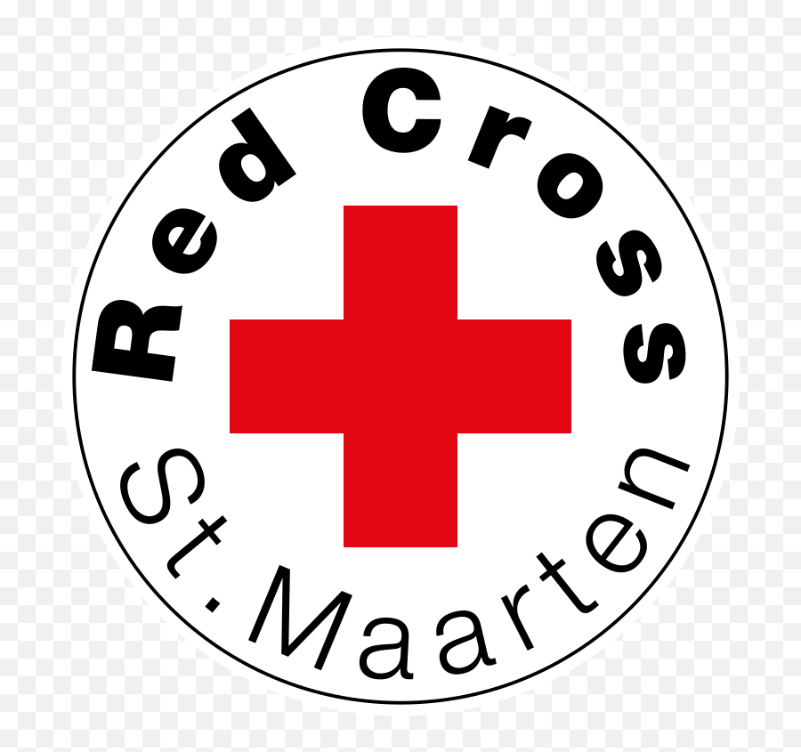 Red Cross St Maarten Logo - Vertical Emoji,Cross Logo