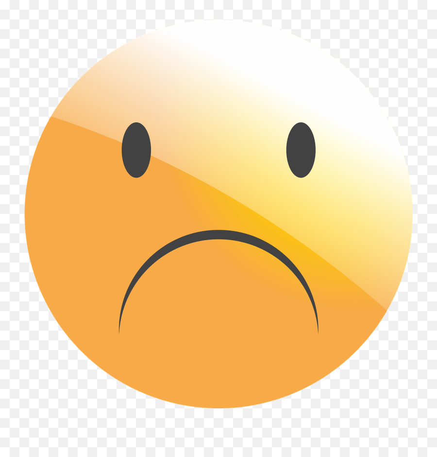 Emoticon Smiley Face Bored No - Mood Off Dp Sticker Emoji,Smiley Face Transparent Background