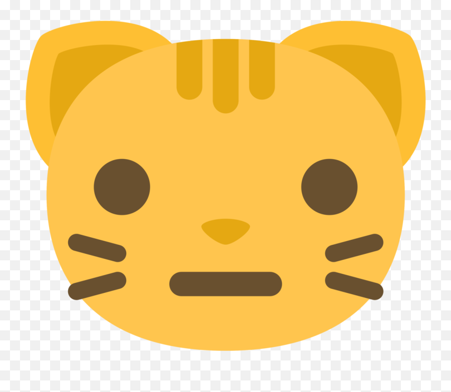 Free Emoji Cat Face Neutral 1199181 Png With Transparent - Transparent Gasp Emoji,Cat Transparent