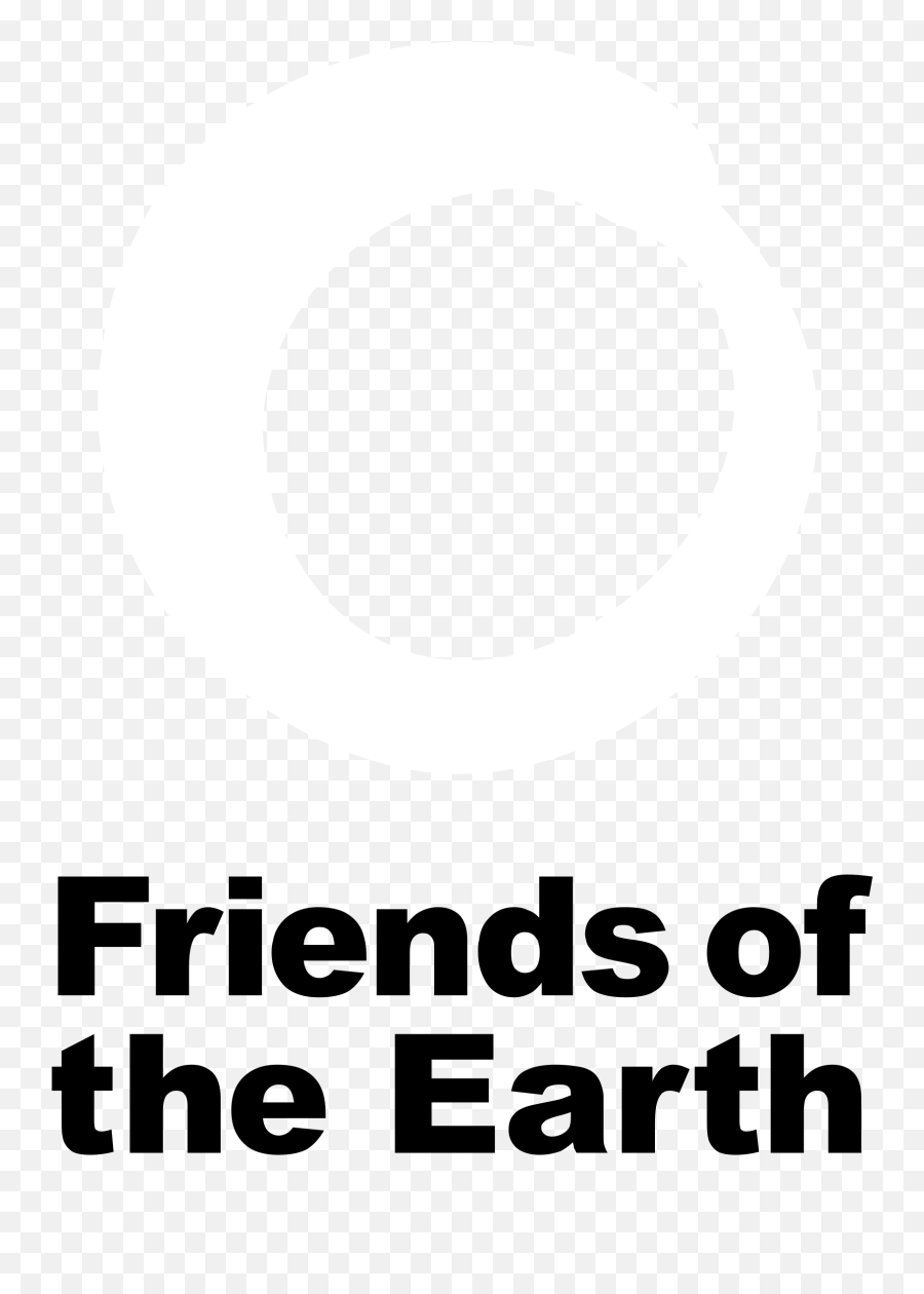 Download Friends Of The Earth Logo Black And White - Friends Language Emoji,Earth Logo