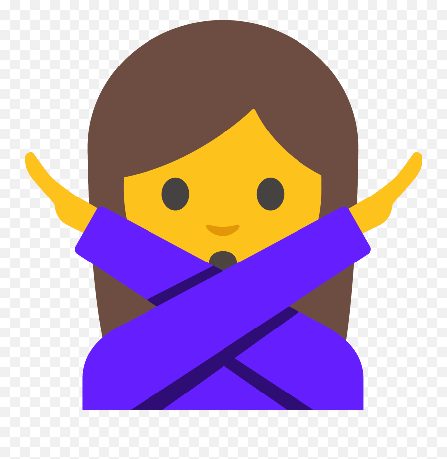 Woman Gesturing No Emoji Clipart - Significado,No Clipart
