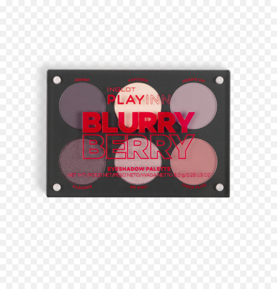 Inglot Playinn Blurry Berry Eyeshadow Palette - Eye Shadow Emoji,Blurry Png
