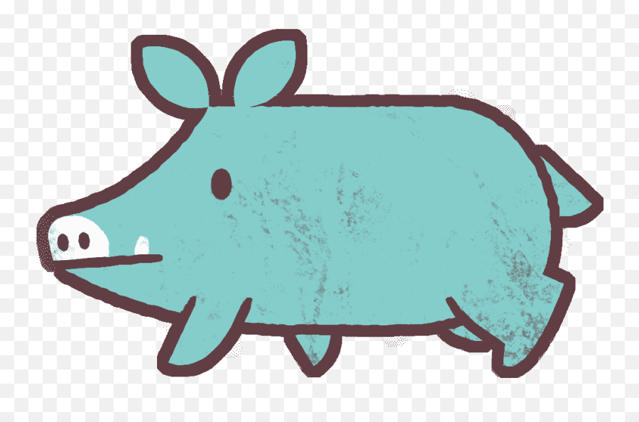 Mean Pig Gif - Domestic Pig Clipart Full Size Clipart Animal Figure Emoji,Pig Clipart
