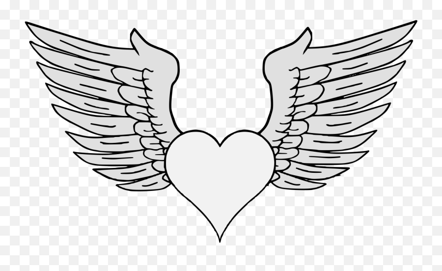 Heart - Traceable Heraldic Art Emoji,Drawn Heart Outline Png