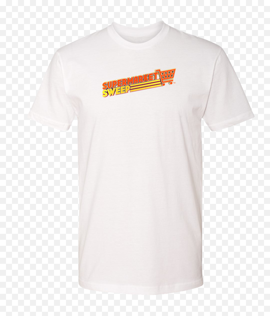 Supermarket Sweep Retro Logo Adult Short Sleeve T - Shirt Emoji,Vintage Gym Logo