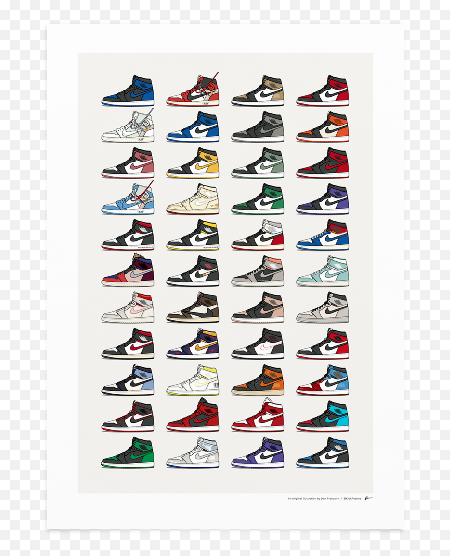 Unframed Print Only U2022 Available In A2 Or A3 Sizes See Emoji,Nike Air Jordan Logo