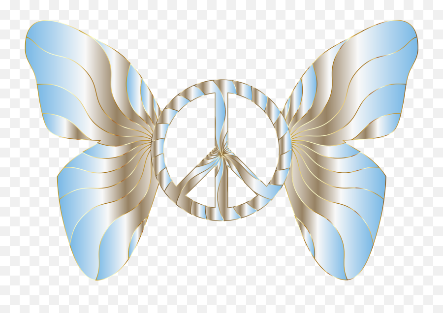 Peace Symbol Clipart Groovy - Butterfly Peace Sign Clip Art Emoji,Peace Sign Clipart