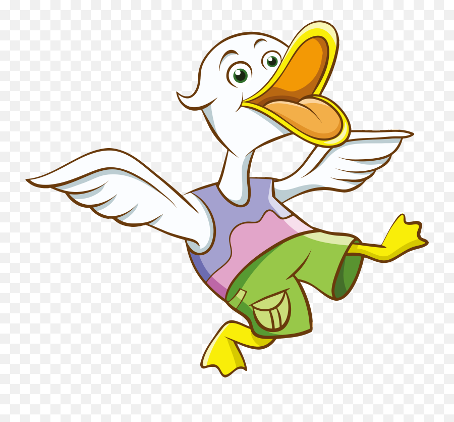 Farmer Clipart Duck - Duck Cartoon Png Transparent Cartoon Animals In Cartoon Character Emoji,Duck Clipart