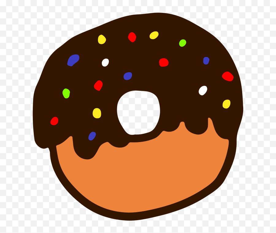 Donut Clipart Free Svg File - Dot Emoji,Donut Clipart