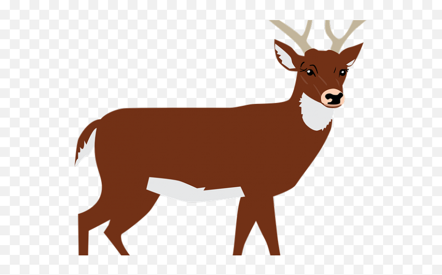 Forest Clipart Deer - Transparent Deer Clipart Png Animal Figure Emoji,Deer Clipart