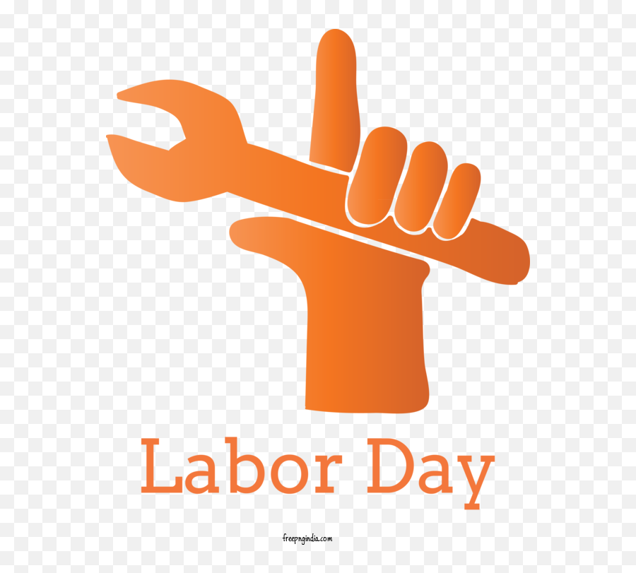 May Day Line Logo Hand For Labor Day - Labor Day Hd Png May Language Emoji,Labor Day Png
