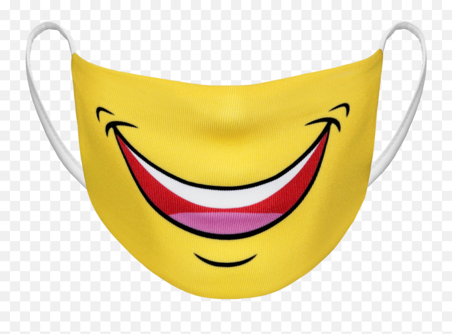 Smile And Wave - Reusable Fabric Face Masks Smile Mask Png Emoji,Wave Emoji Png