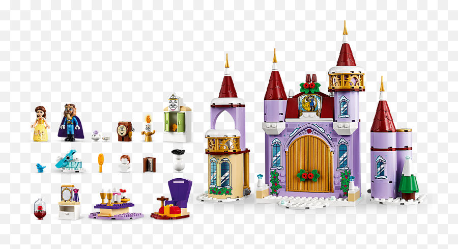 Belleu0027s Castle Winter Celebration 43180 Disney Buy - Lego 43180 Emoji,Disney Castle Png