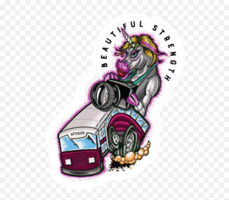 The Bus Beautiful Strength - Girly Emoji,Bus Logo