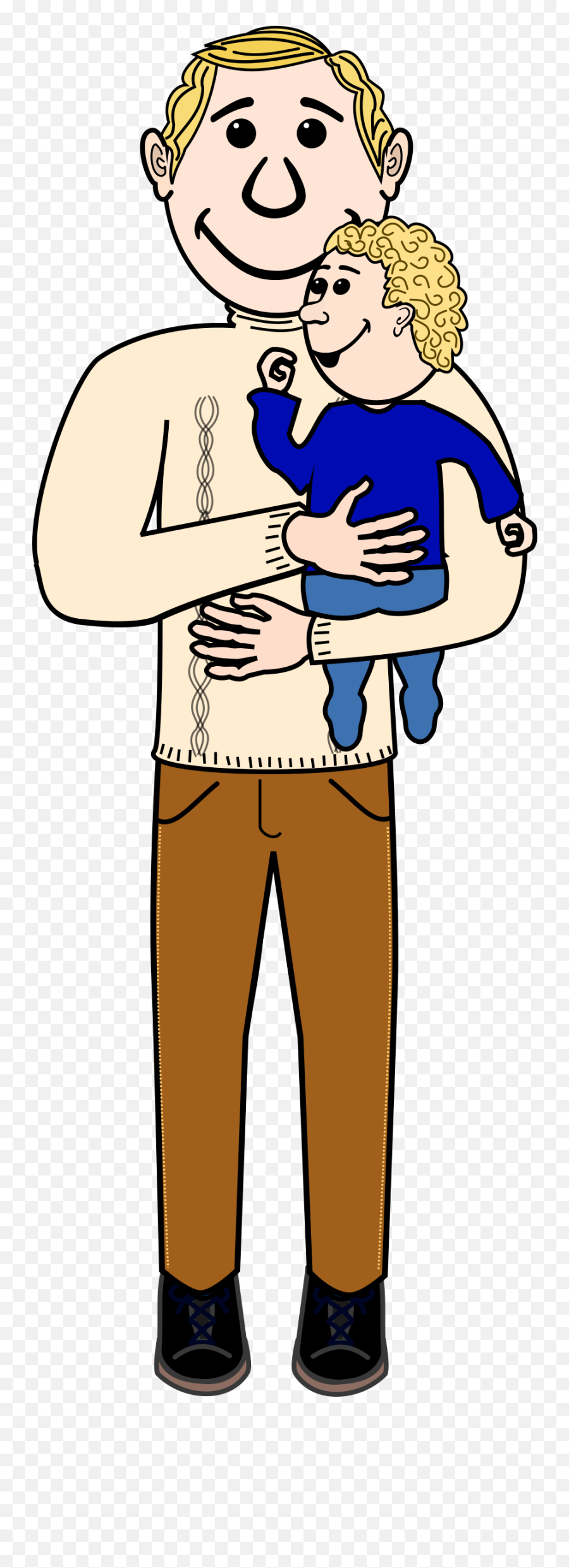 Father And Child - Lapbook Dzie Taty Emoji,Dad Png