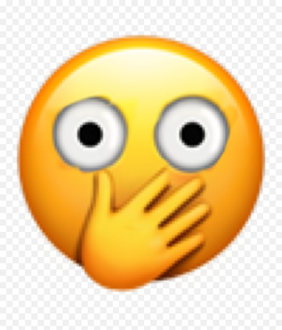 Emoji Shocked Face Sticker By Xxredreap3rxx - Shocked Hand Emoji Png,Shocked Face Png