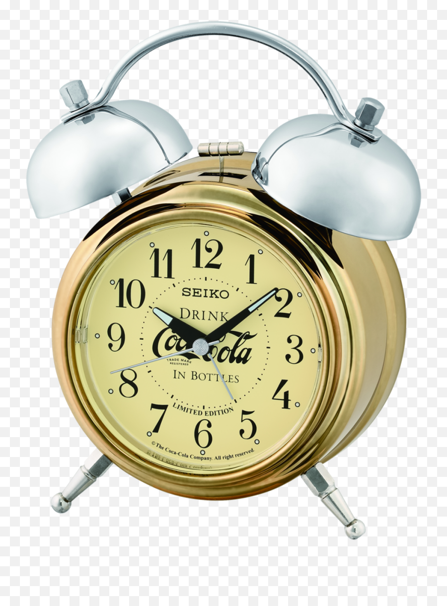 Limited Edition Deux Bell Alarm Clock - Seiko Twin Bell Alarm Clock Coca Cola Emoji,Alarm Clock Transparent Background