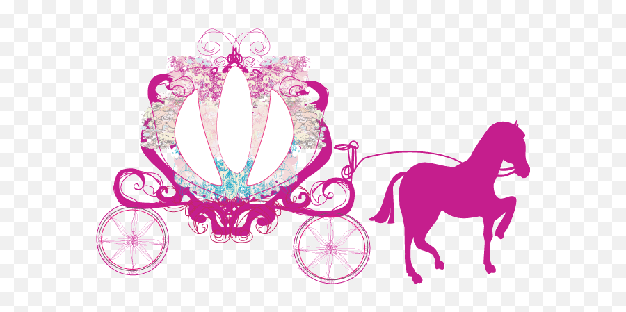 Princess Horse And Carriage Clipart - Clipart Horse Princess Carriage Emoji,Horse And Carriage Clipart