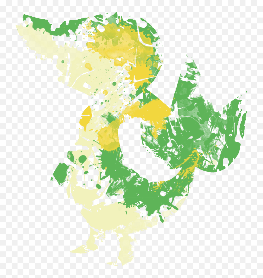 Green And Yellow Paint Splat Png Transparent Cartoon - Jingfm Emoji,Splat Png