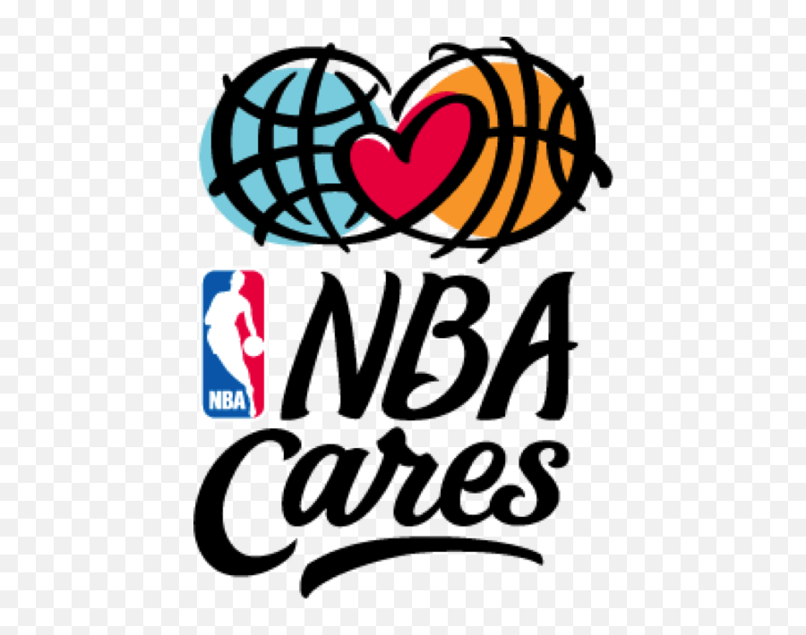 Download Nbacares U201c - Nba Cares Basketball Logo Png Image Emoji,Which Basketball Player Appears As The Silhouette On The Nba Logo?