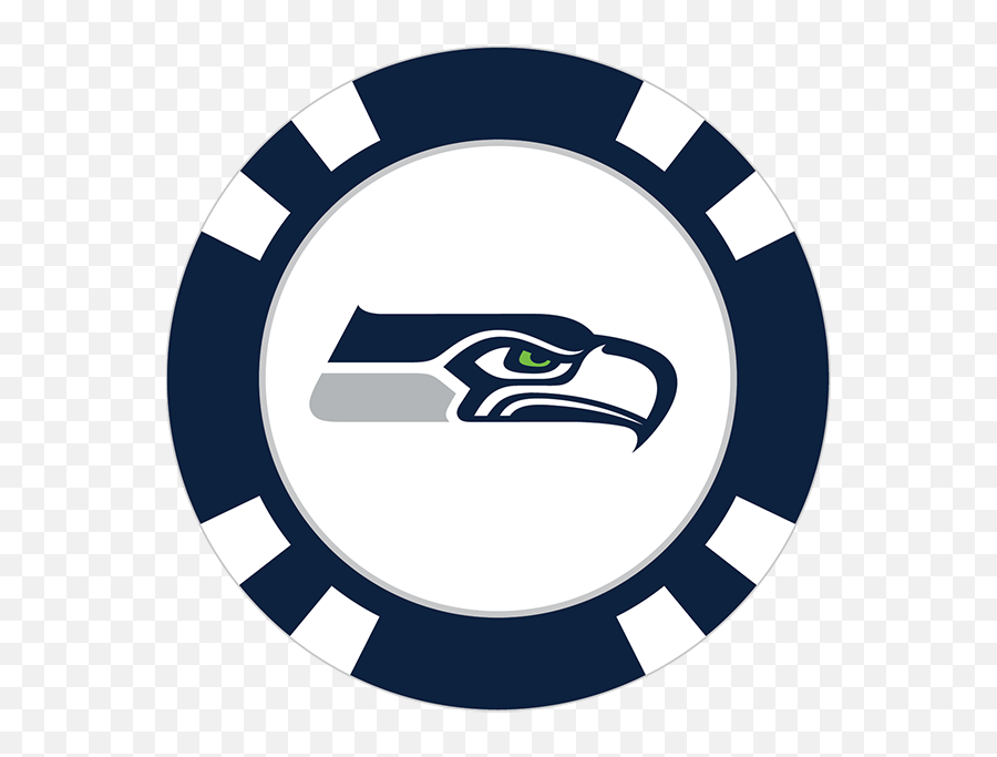 Seattle Seahawks Poker Chip Ball Marker - Seattle Seahawks Emoji,Seahawks Clipart