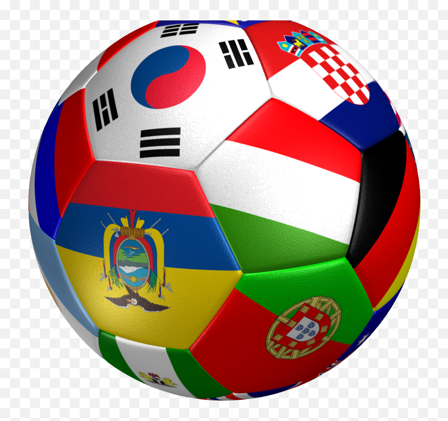 Soccer Ball Flag 3d Model Game Ready - World Cup Ball Png Emoji,Soccer Ball Png Transparent