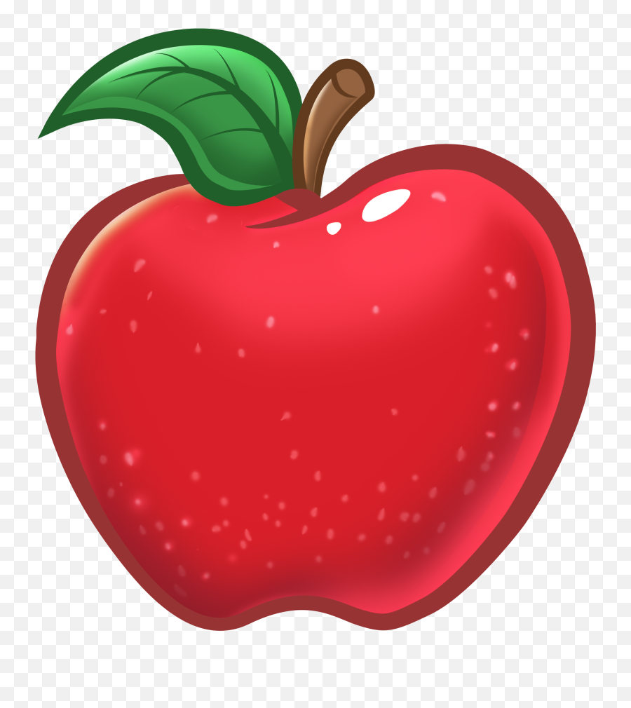 Teacher Red Apple Clipart Transparent - Apple Clipart Png Emoji,Apple Clipart