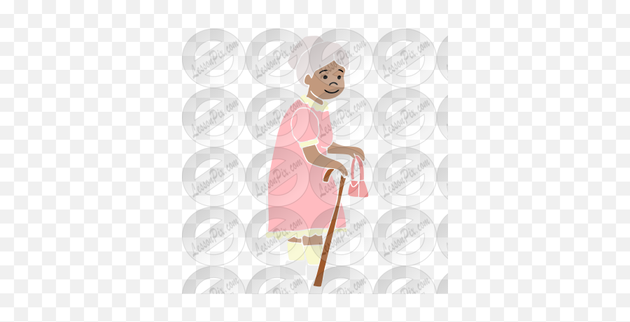 Old Lady Stencil For Classroom Therapy Use - Great Old Happy Emoji,Old Lady Clipart