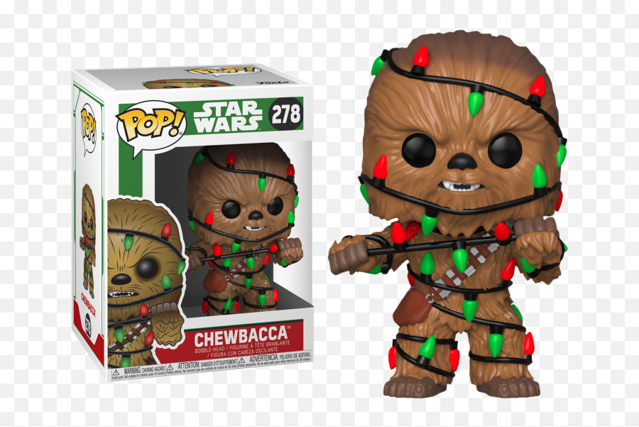 Chewbacca With Lights Christmas Holiday - Christmas Chewbacca Pop Emoji,Chewbacca Png