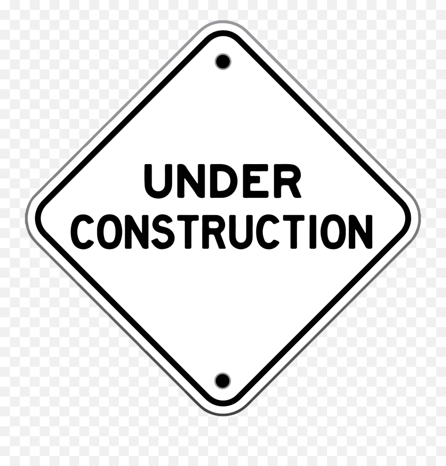 Download Hd Under Construction Sign Png Transparent Png - Dot Emoji,Under Construction Clipart