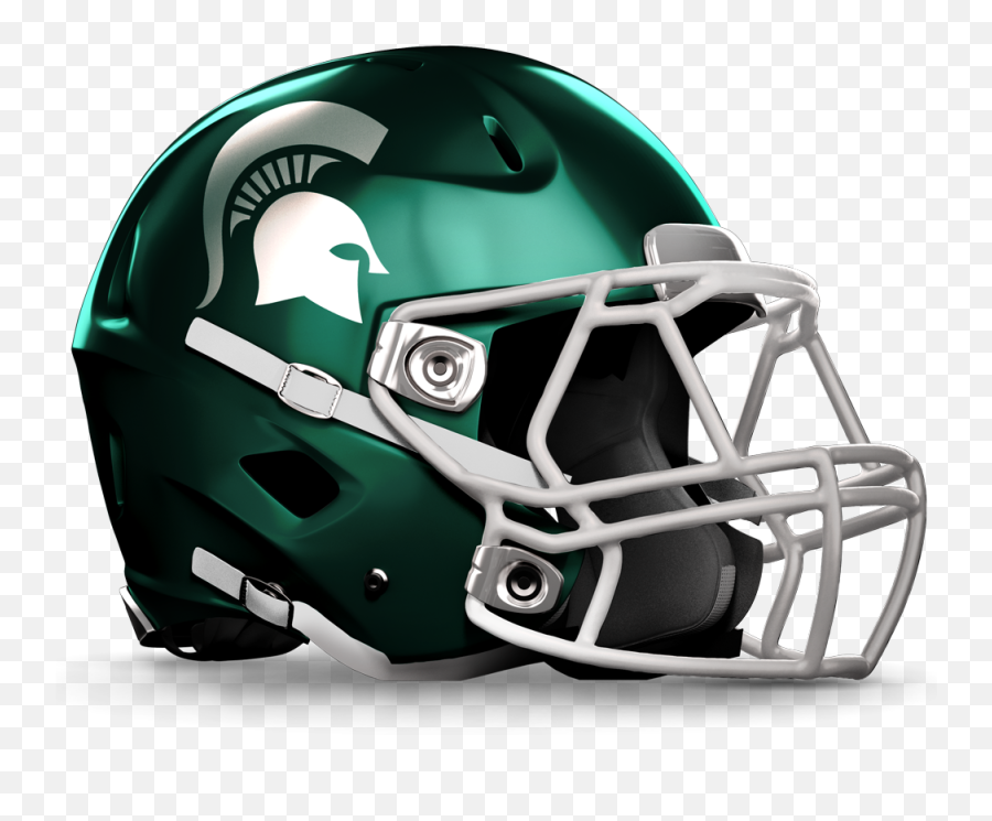 Library Of Leather Football Helmet Clipart Transparent Png - Michigan State Spartans Helmet Png Emoji,Football Helmet Clipart