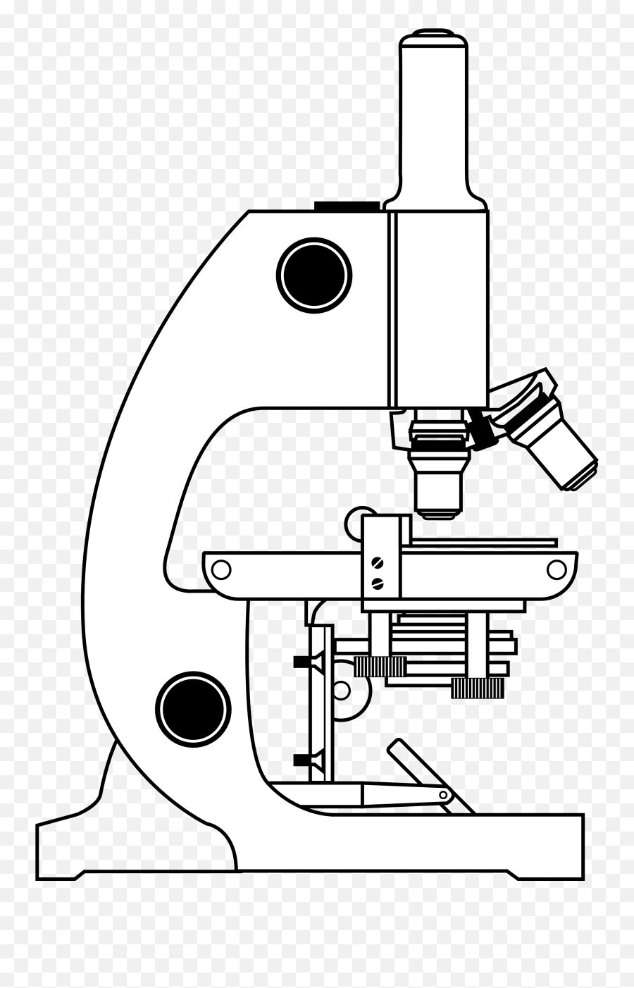 Microscope Black And White - Black And White Microscope Clipart Emoji,Microscope Clipart