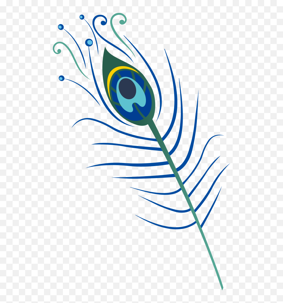 Peacock Feather Vector Png Peacock - Decorative Emoji,Feather Clipart