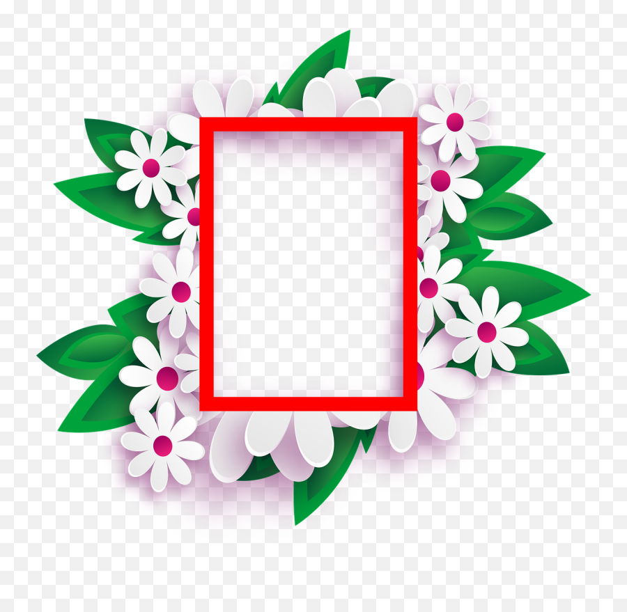 Flowers Transparent Background - Beautiful Photo Frame Background Hd Emoji,Flowers Transparent