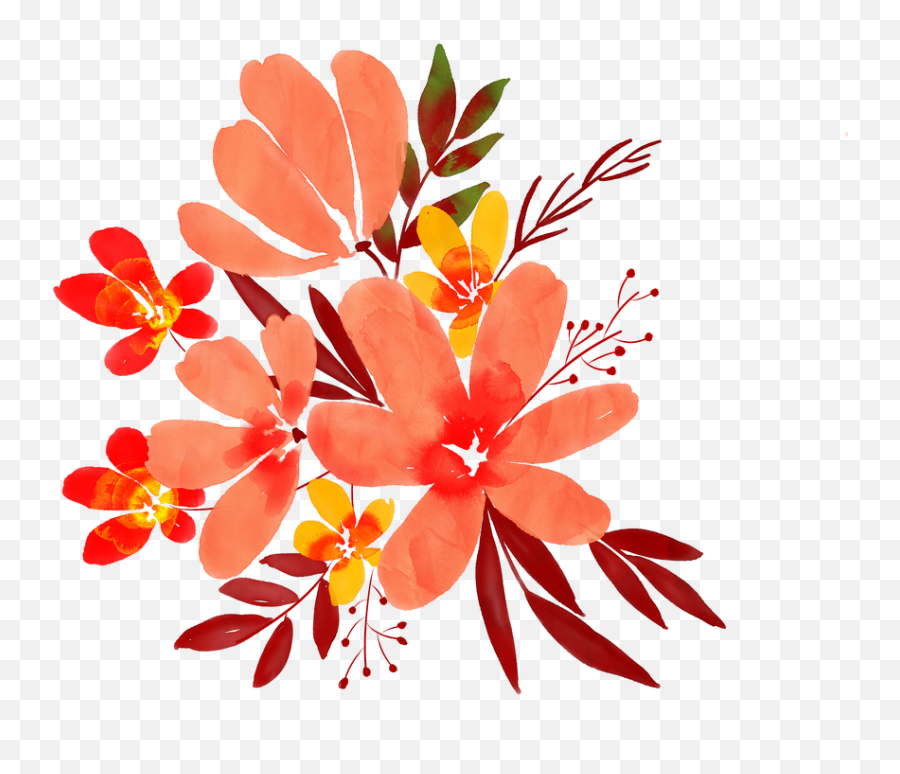 Watercolour Flowers Watercolor - Free Image On Pixabay Emoji,Transparent Watercolor Flowers
