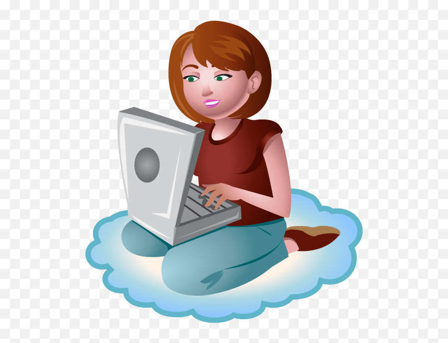 Female Clipart Laptop Female Laptop Transparent Free For - Typing In A Laptop Clip Art Emoji,Laptop Clipart