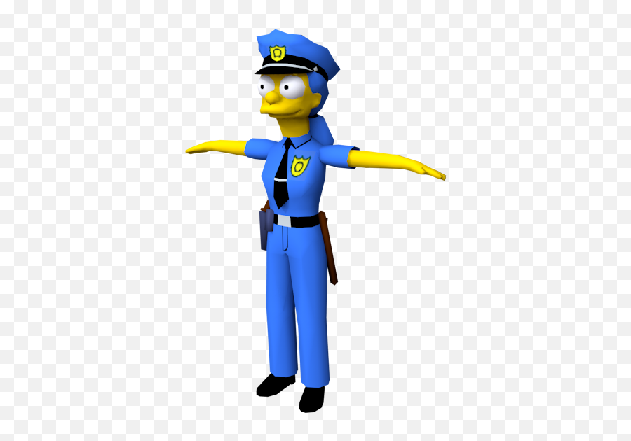 Pc Computer - The Simpsons Hit U0026 Run Marge Police Emoji,Marge Simpson Png