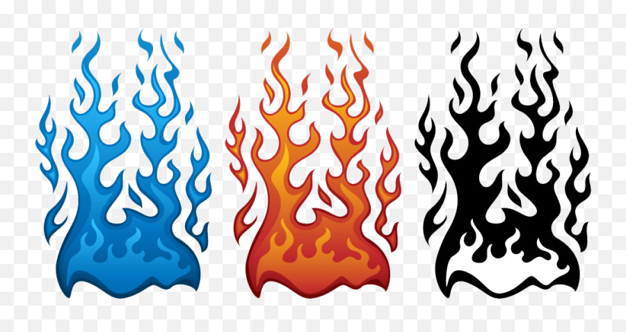 Red Blue And Black Flames Png Transparent - Clipart World Hot Is Black Flames Emoji,Flame Png