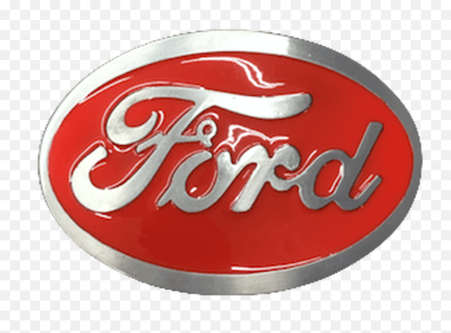 Red Ford Belt Buckle Emoji,Buckle Logo