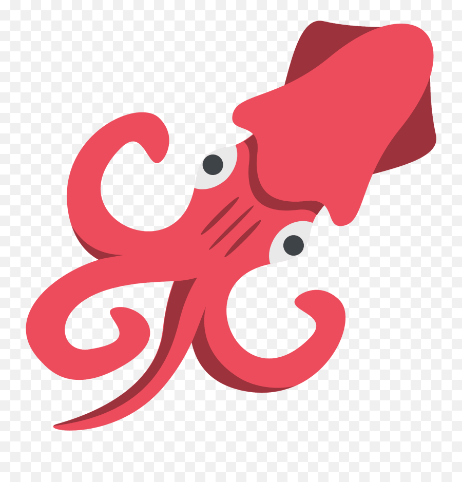 Squid Emoji Clipart Free Download Transparent Png Creazilla - Squid Emojione,Squid Clipart