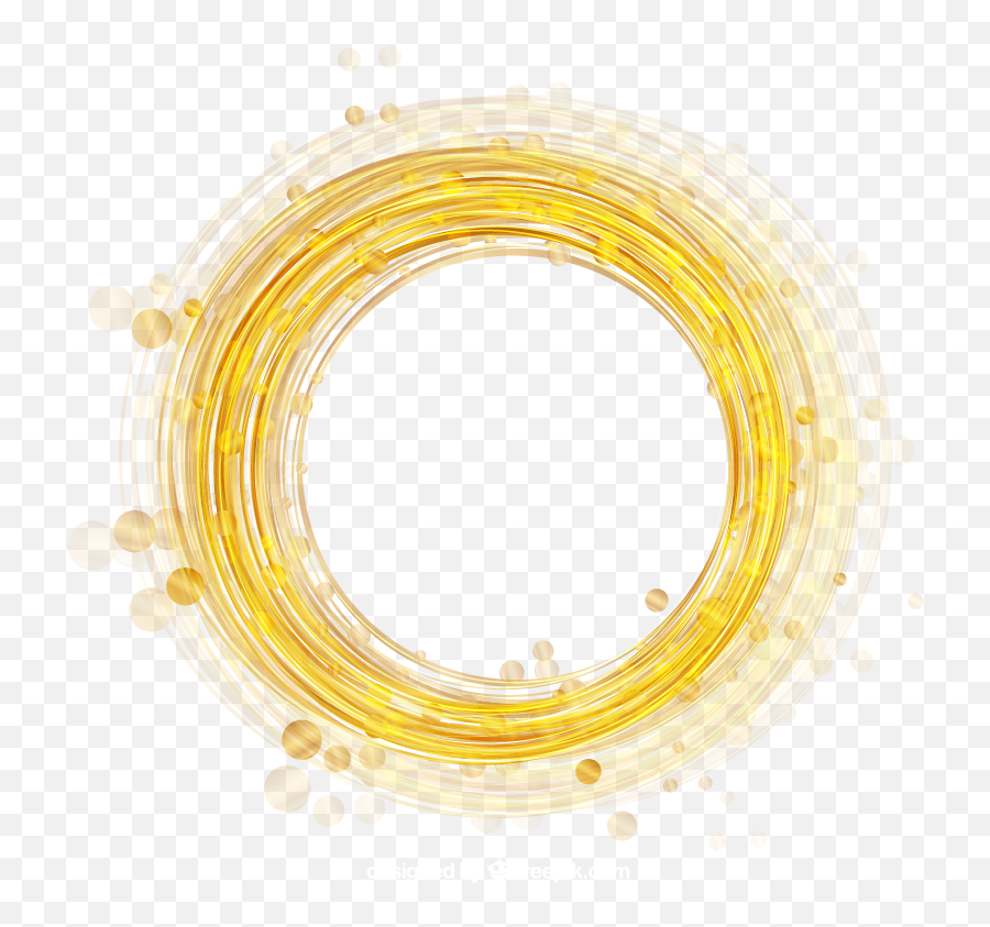 Gold Ring Vector Material Png Download - Transparent Golden Circle Png Emoji,Gold Circle Png