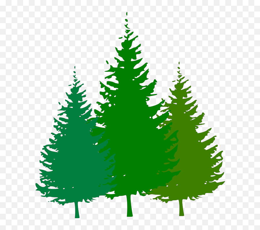 Clipart Trees Forest Clipart Trees - Pine Tree Silhouette Emoji,Forest Clipart